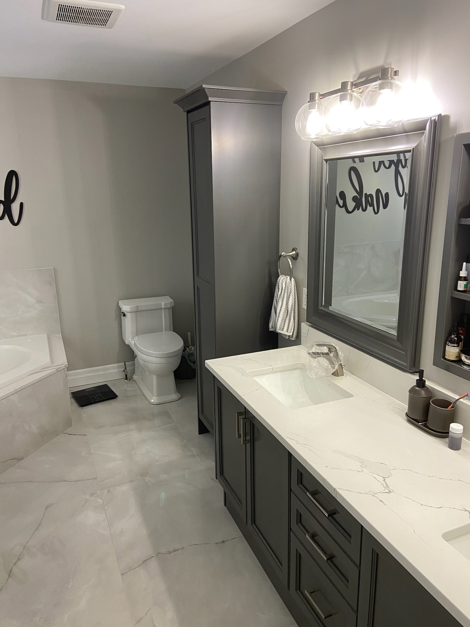 Custom bathroom vanity cabinetry